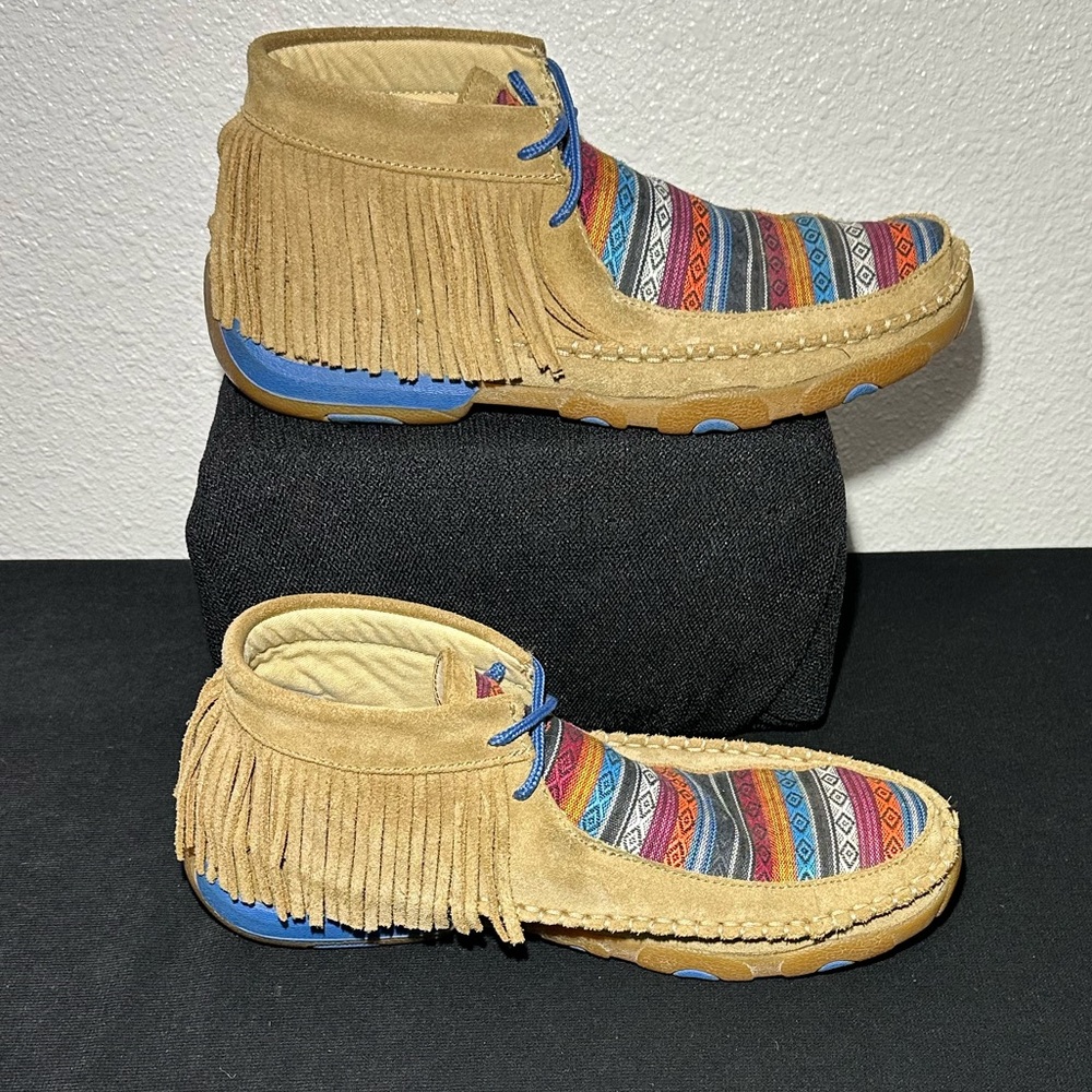 Twisted X WDM0064‎ Serape Fringe moccasins - Picture 2 of 7